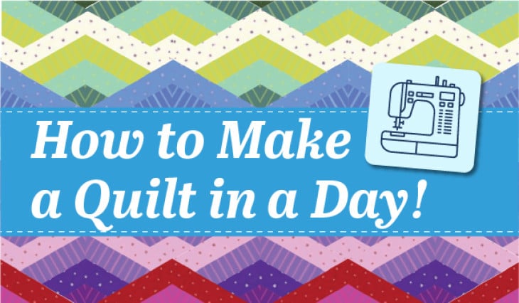 How To Make a Quilt In A Day | Easy Beginner Quilting Project